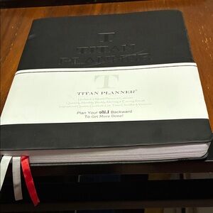Titan Planner with Black and White Cover